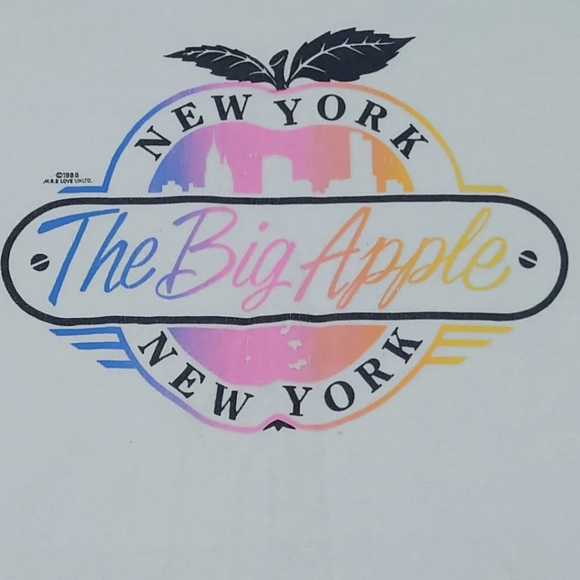 Vintage Jerzees Sweatshirt '88 Graphic New York Sweatshirt White Men's Medium M - Picture 3 of 10